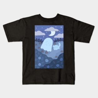 Ghost and ghost pup Kids T-Shirt